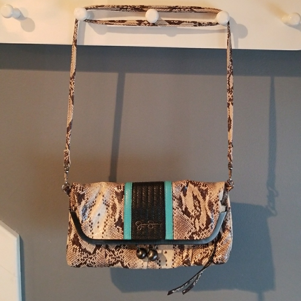 Snake patterned crossbody
